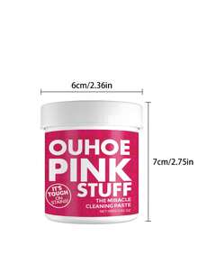 OUHOE 100g Stainless Steel Cleaning Powder, Pink Magic Cleaning Paste, Kitchen Cleaner Rust Remover, Random Assorted - Pink - View 5