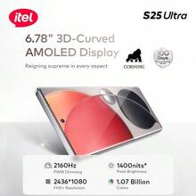 itel S25 Ultra 双卡 4G 钛金版 Android 14 智能手机 8GB RAM 256GB，5000mAh 电池，Type-C 充电，指纹解锁 - 藍色 - 查看 2