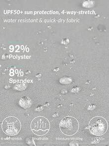 Women's Lightweight Hiking Cargo Pants Outdoor Quick Dry Casual Travel Sweatpants Joggers Elastic Waist Button Pockets - Xám băng* - Xem 3