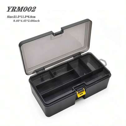 2-Layer Fishing Tackle Box, Fishing Accessories Tool Storage Box, Hooks & Lures Box, Carp Fishing Supplies