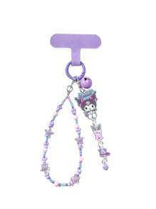 Sanrio 1Pc Sanrio Kawaii Hello Kitty Cinnamoroll My Melody Kuromi Mobile Phone Pendant Anime Cartoon Keychain Decorative Mobile Phone Case Accessories Gif