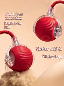 1个电动猫玩具球，升级版智能唤醒拍击型，适用于猫狗的智能球玩具，自动滚动玩具球，动作感应式，USB充电自动移动球玩具