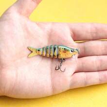 1pc Lure Fishing Artificial Bait, Realistic Hardbaits, Multi-Color Long Casting Fake Fish - Multicolor - View 12