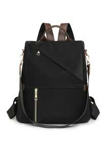 Women Fashion PU Laptop Backpack Bag Anti-Theft Waterproof 019 - 藍色 - 查看 9