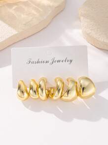 Ensembles de boucles d'oreilles CCB Europe et États-Unis, style d'influenceur en ligne
