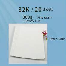 20Sheets, Watercolor Paper Textured Surface Watercolor, Acid-Free, (140lb/300gsm) Art Sketch Paper For Painting & Drawing, Wet, Mixed Media,Back To School,School Supplies