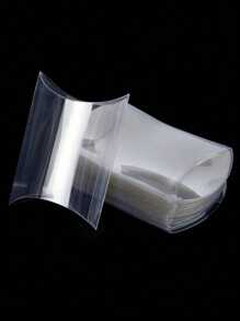 20/50/100/150/200 piezas Caja de regalo de almohada transparente de PVC, caja de embalaje de plástico adecuada para cumpleaños, boda, fiesta