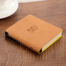 1 件/4 件，便携式小型口袋笔记本 - 带笔的柔软仿皮记事本，224 页，绘图本，厚空白记号笔手册，日程本，旅行日记，办公室和学校，奖品，完美的礼物，返校