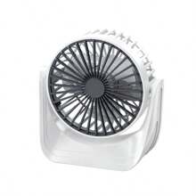 Nuevo ventilador de escritorio pequeño, ventilador portátil mini para oficina, dormitorio o carpa, recargable por USB, de larga duración, con motor sin escobillas, alto flujo de aire, ventilador de escritorio pequeño de 1200 mAh