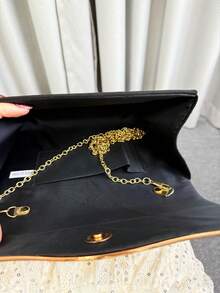 闪闪发光、奢华、迷人、优雅、天鹅绒材质、精致大号女士手拿包晚宴包舞会手提包带可拆卸链条适合婚礼优雅适合女孩、女士、大学生、新秀和白领人士参加派对、舞会、婚礼