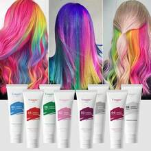 8 Colors, Semi Permanent Hair Dye Shampoo Containing Argan Oil And Hydrolyzed Keratin - Deep Moisturizing, Long-Lasting Color, Sweet Fragrance, Easy To Apply, Gentle On The Scalp - Can Achieve Quick Hair Dyeing At Home - Hồng - Xem 4