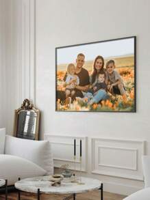 1pc Framed Creative Canvas Print Poster, Custom Photo Print, Personalized Photo Canvas Wall Art, Valentine's Day Decor, Artwork Wall Painting For Gift, Keepsake, Bathroom, Bedroom, Office For Him Her, Friends For Anniversaries, For Valentine's Day, For Mother's Day, For Birthdays, For Children's Day, For Graduation, For Weddings, For Housewarming Dining Room, Living Room, Bedroom, Office, Tea Room, Home, Valentine Day Decor Gifts, Slow Summer Living, Customized Wall Art, Chic Autumn