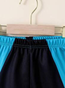 6pcs/Set Boys Casual "CGICAGO" Letter & Number 23, Lightning Print Tank Top Matched With "CGICACGO" Letter & Number 23 Print Shorts Outdoor Suit, Spring/Summer