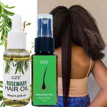 2 包 GZE 护发油套装：迷迭香护发油和头皮油，强韧丝滑秀发，防止断裂，防止分叉 - 綠色 - 查看 4