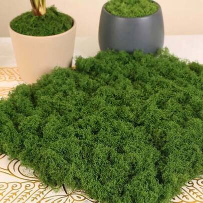 300 جرام/10.58 أونصة ، 40 جرام/30 جرام ديكور عشب اصطناعي شبيه بالنجيل، خضرة اصطناعية، تركيبة طبيعة صغيرة خضراء، ديكور نباتات في أصص وشرفات