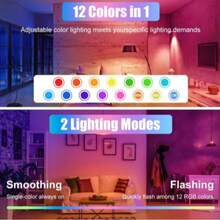 1pc LED Rechargeable Light Bulb With Remote Battery Control, Suitable For Lamps, Eye-Care Lighting, Smart RGB Color Changing Bulb, E26 Base, Suitable For Camping, Hiking, Fishing, Holidays, Cars, College, Sports, Home, Party, Living Room, Bedroom, Music Festivals, Hurricane Emergencies - Ngôi sao - Xem 9