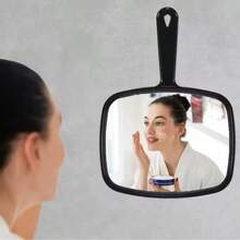 Professional Makeup Square Hand Mirror 26.5cm - Màu Hồng baby - Xem 2