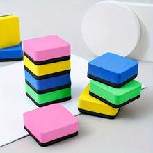 12/24 件彩色干擦板 - 4 种鲜艳颜色，1.97 X 1.97 英寸泡沫橡胶橡皮擦，适用于教室、家庭和办公室使用，学校用品，教室橡皮擦，学校用品，返校 - 顏色隨機 - 查看 8