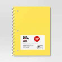 College Rule Spiral Notebook Yellow - 黃色 - 查看 1