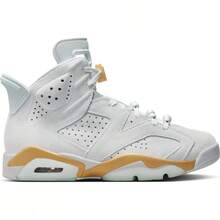 Nike Air Jordan 6 Retro "Pearl" - Pure Platinum/Glacier Blue/Metallic Gold - View 1