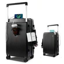 Nueva maleta de gran capacidad con asa ancha y cerradura de combinación de moda multifuncional, equipaje de gran capacidad y duradero con bolsillo para laptop, ruedas de 360 grados y cerradura TSA, maleta, estuche de viaje, adecuado para viajes de negocios, unisex, gran regalo y artículo de viaje, bolsa para accesorios escolares y cosas de la escuela