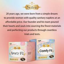 Sullein Women's Sanitary Pads, Extra Thick Absorbent With Wings, 240mm, 290mm - Multicolor - View 4