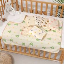 TDHD 1 pezzo Tappetino impermeabile e lavabile in maglia di moda per bambini, protettore di materasso traspirante