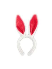D EXCEED 1 buc bandă de păr din pluș cu urechi de iepuraș - bandă de păr moale pentru costum de Paște, Halloween, cosplay, petreceri și dans