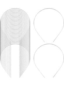 30/24/12 piezas de diademas de metal liso, marco de diadema DIY, diademas delgadas a granel para hombres y mujeres, accesorios para el cabello, diademas de color negro, plateado y dorado