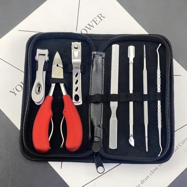 7-Piece Set Of Stainless Steel Eagle Beak Nail Clippers, Nail Clippers, Nail Grooves, Foot Clippers, Specialized Pliers, Nail Tools