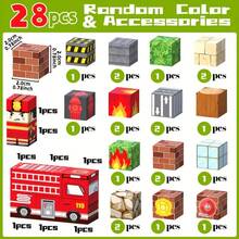 磁性积木 - 消防员和消防车玩具套装，儿童益智玩具，课堂教学套装，理想的圣诞节和万圣节礼物，随机颜色，教室建筑玩具 | 可爱的设计 | 耐用的 ABS 材料，消防车玩具套装 - 彩色 - 查看 7
