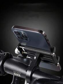 1 Suporte de Telefone para Bicicleta - Universal Rotativo 360° e Ajustável, Suporte para Smartphone, Acessório Essencial para Ciclismo, Aperto Seguro, Preto - Prata - Vermelho