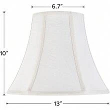 Lamp Shades – Classic Spider Fitter For Table & Bedside Lamps - Cream - View 4