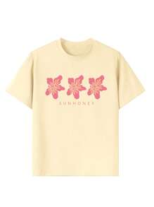 1 Peça Camiseta de Manga Curta com Decote Redondo e Estampa Casual para Meninas e Adolescentes, Gráfico na Moda de Óculos de Sol em Inglês Estilo Legal para Uso de Estudante no Verão - Inspirando Imaginação e Autoexpressão