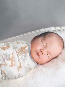 GLLQUEN BABY 3 Packs Organic Baby Swaddle Sleep Sacks For Newborn - Baby Swaddles 0-3 Months, Baby Swaddle Blanket Wrap, Oeko-Tex Certificated - Jungle Exploration - View 8