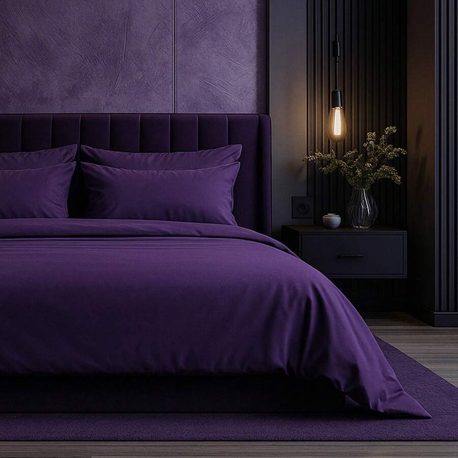 Slay Your Sleep: Cloud-Soft Cooling Bamboo Blend Sheets – 6-Piece Set W/ Deep Pockets – Breathable, All-Season Bedding, No Wrinkles, No Stress, Cozy Vibes Only – Twin, Full, Queen, King, Cal King - 蘭花 - 查看 1