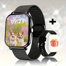 LOMAXFR Smartwatch,Multifunctional Sports Smart Watch, Wireless Calls & Music, Step Counter, Message Notifications, Sedentary Reminders, Alarm Clock, And Multiple Watch Face Wallpapers. Compatible With Android And IOS, Unisex, Perfect As A Mother's Day Gift.