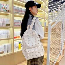 Mochila estilo japonés con estampado floral Ditsy, diseño coreano de Harajuku, de gran capacidad y liviana, para estudiantes de secundaria mujeres