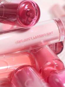 Rom&nd Romand Juicy Lasting Tint 05 JUJUBE, Jelly-Like Texture, Moisturizing Shine, Non-Sticky, Layerable, Lightweight & Long-Lasting, Angled Heart-Shaped Applicator, Pocket-Sized, Glossy Finish, 5-Second Office Makeup, Korean Cosmetics, 3.5g/0.12oz