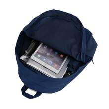 Adidas Bolsos casuales para hombres y mujeres CLSC BARS 3S, mochilas para estudiantes, para uso diario al aire libre, con correas acolchadas ajustables, bolso de viaje IS7041 - Azul oscuro/blanco - Ver 3