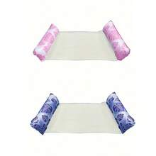 1 Pc Inflatable Double Turtle Leaf Air Mattress, Thickened PVC Swimming Pool Lounger Bed, Foldable For Beach, Pool, Party, Beach Essentials, Beach Accessories, Pool Float - Multicolor - View 16