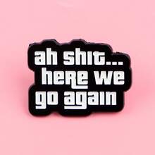 珐琅别针 翻领别针 背包上的徽章 女士胸针 衣服礼物 珠宝 时尚配饰 - NR11918 - 查看 5