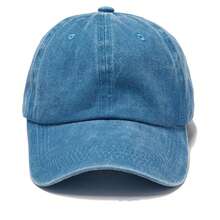 1 Stück Damen Gewaschenene einfarbige retro personalisierte Baseballkappe - Verschiedenfarbig - Übersicht 23