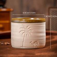 1件全新高品质（升级珐琅独家工艺）沙漠骆驼加厚陶瓷意式咖啡杯，创意陶瓷纪念品，中东风格拿铁杯，适合日常使用 - 彩色 - 查看 22