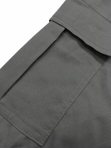 Pantaloncini cargo con vita elastica e coulisse, tasche grandi, pantaloni casual estivi unisex per uso all'aperto