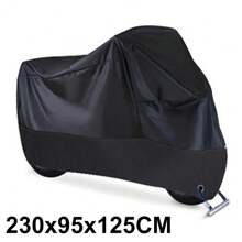 Motorcycle Cover Waterproof All Season Dustproof UV Protective Outdoor Indoor Scooter 190T Wear-Resistant Fabric Motorbike Cover