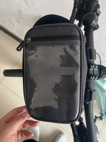 Large Capacity Bicycle Handlebar Bag, Front Basket Storage Pouch, Waterproof And Wear-Resistant Cycling Bag, Suitable For Mountain Bike/Road Bike, Big Size Bicycle Front Storage Bag, Cycling Equipment Accessories