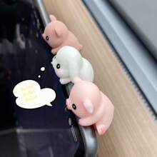 Combinación creativa, artículos decorativos para computadora/televisor, figuras de animales lindos, adornos para pantalla de navegación de automóvil, muñecos de dibujos animados, micronaturaleza, accesorios DIY, manualidades