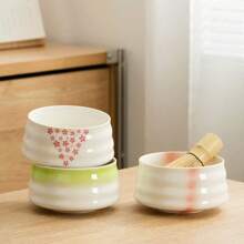 4 pièces Set bol Matcha incluant fouet à Matcha, cuillère à Matcha, bol Matcha et support Matcha, boîte cadeau set de thé Matcha style japonais