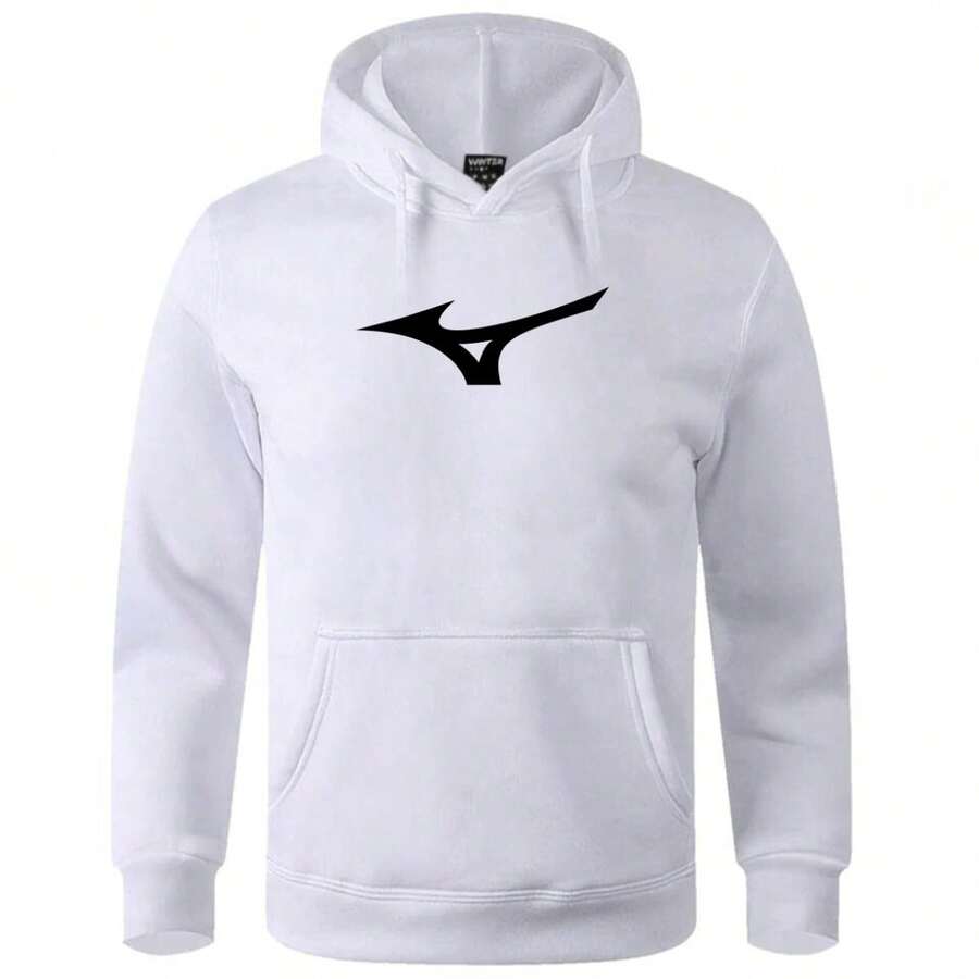 Mizun Men's Warm Sweatshirt Top Premium Fabric Winter  Coat With Pockets And Hood Great Finish Full Shipping - 白色 - 查看 1